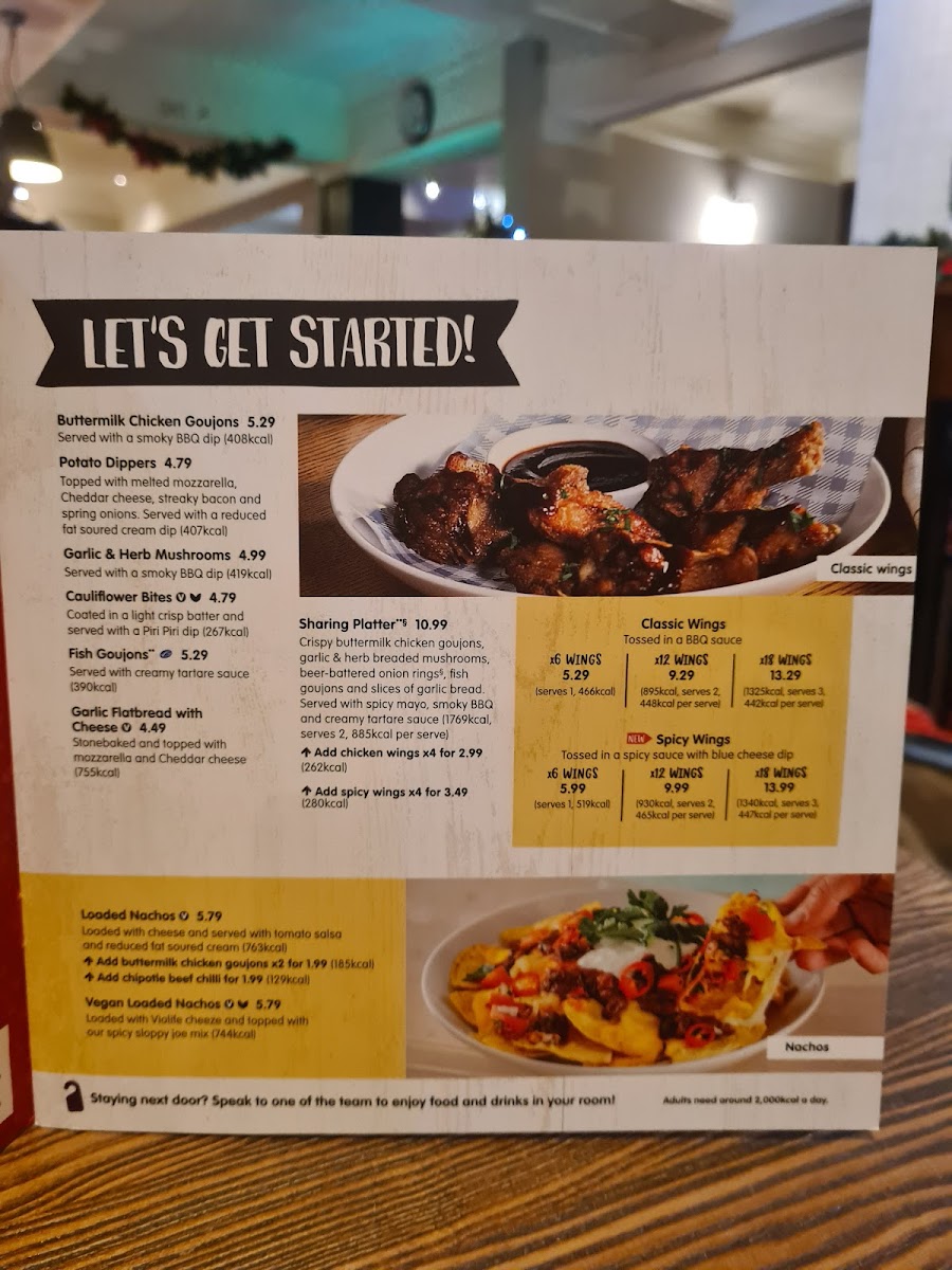 Menu King William Iv Brewers Fayre-10