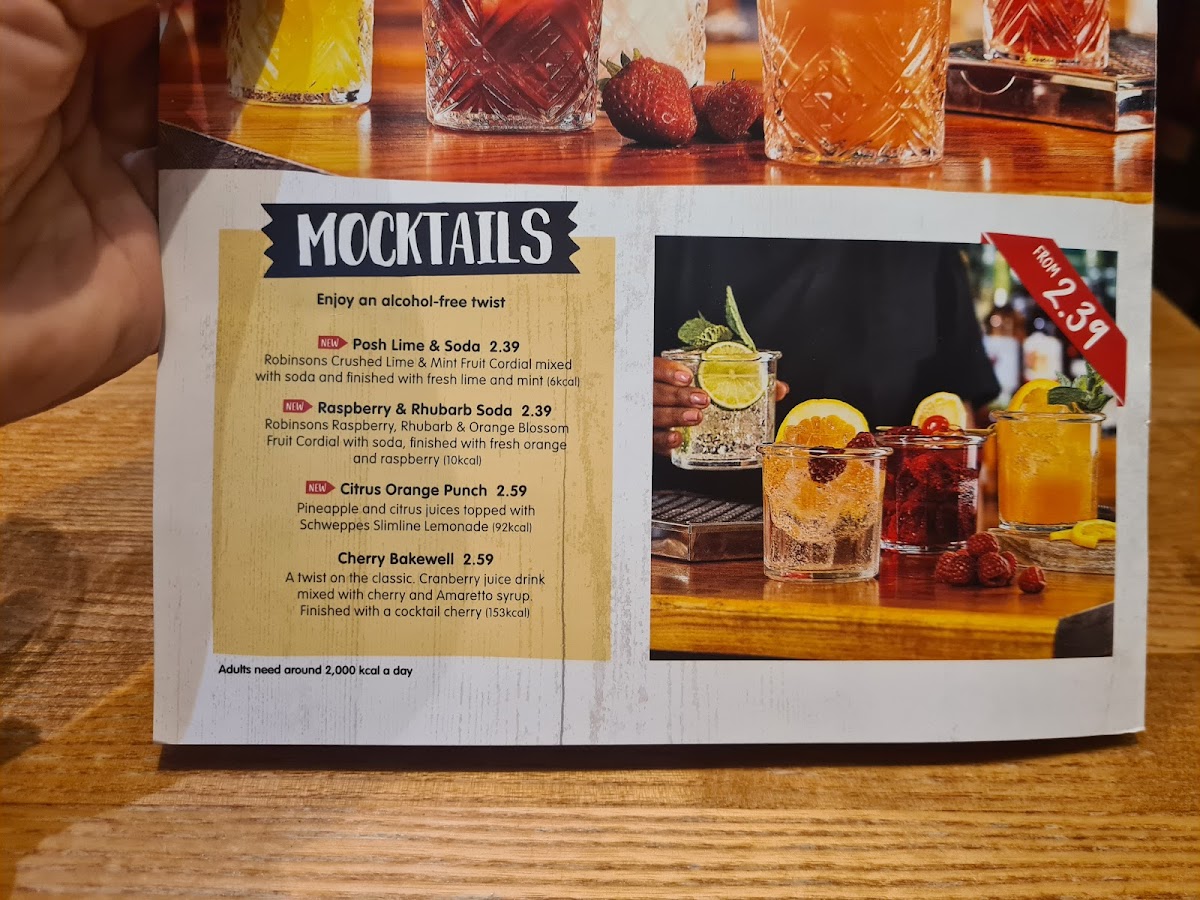 Menu King William Iv Brewers Fayre-7