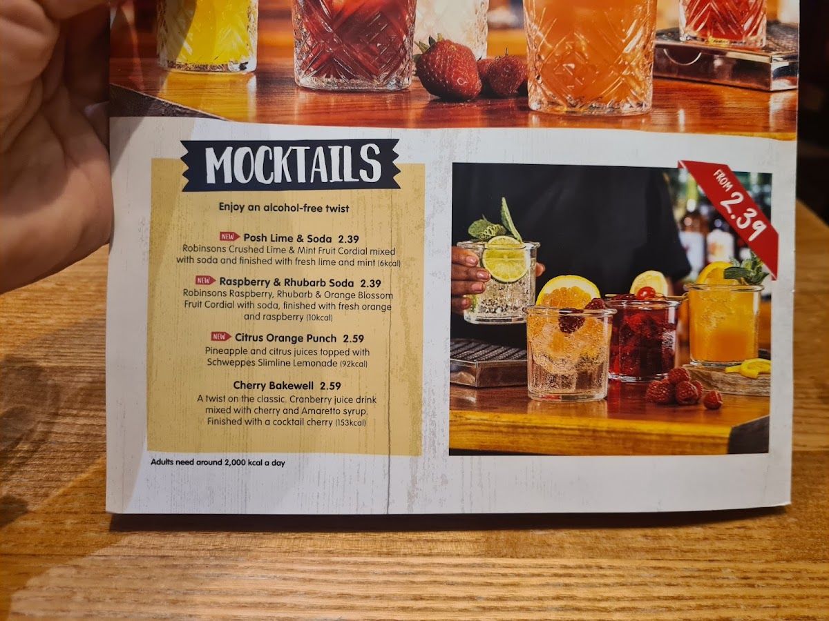 Menu King William Iv Brewers Fayre-8