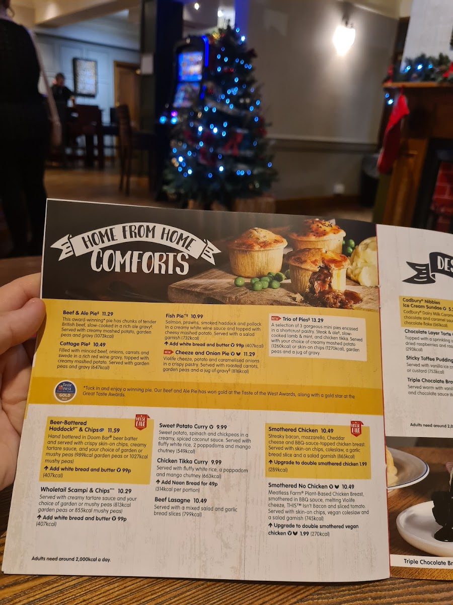 Menu King William Iv Brewers Fayre-9